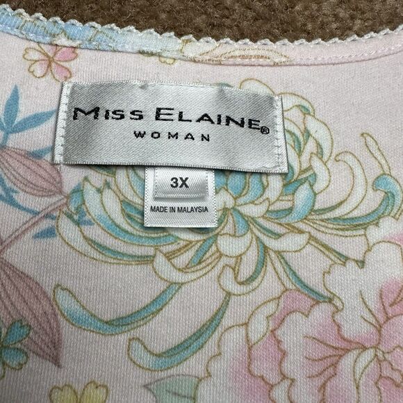 NWT Miss Elaine Women's Floral Nightgown – Size 3X – Cottagecore - Picture 9 of 10